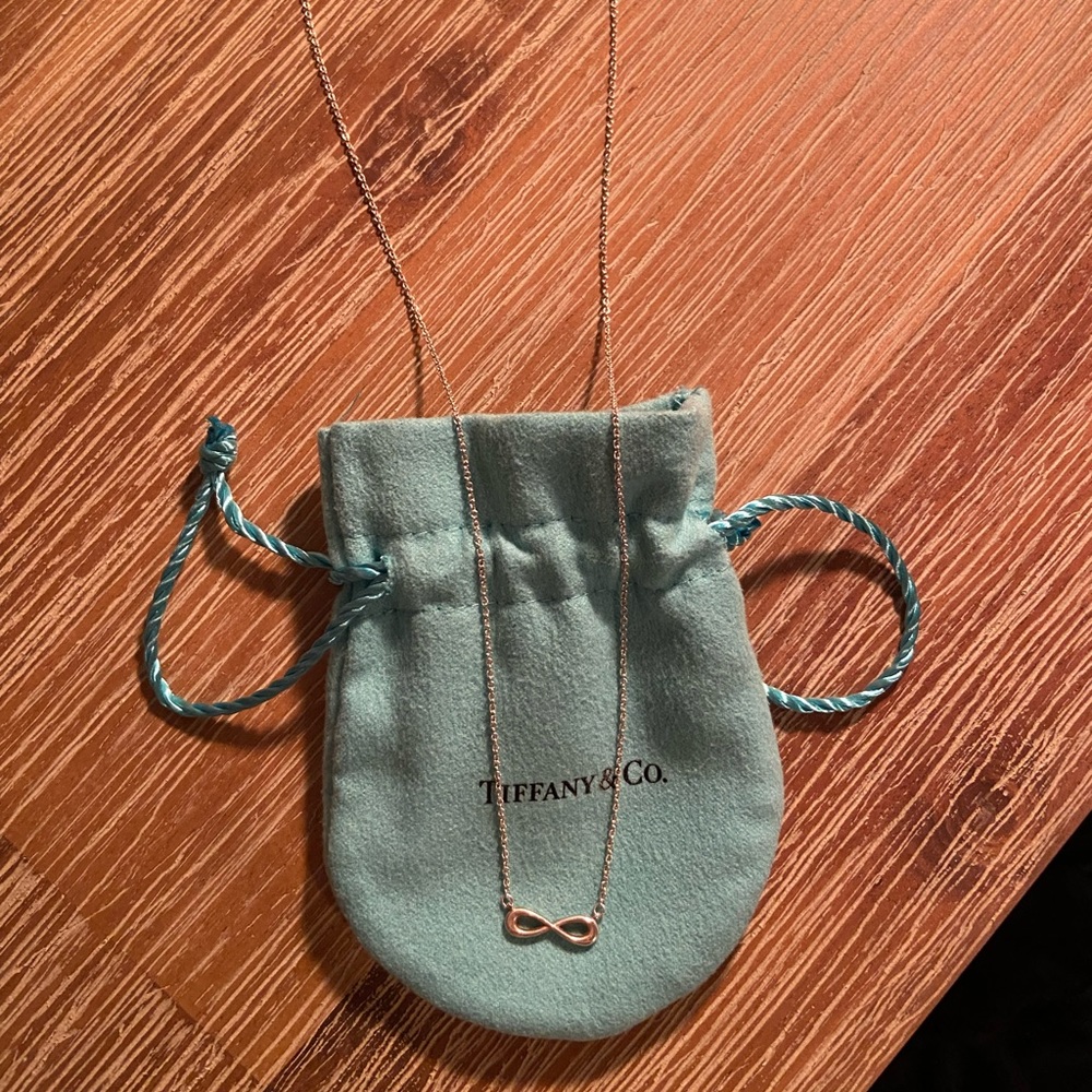 Tiffany & Co silver infinity necklace